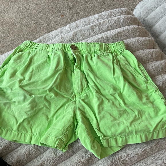 Chubbies The Def Leps Bright Neon Green 5” Shorts Size L - Picture 2 of 5